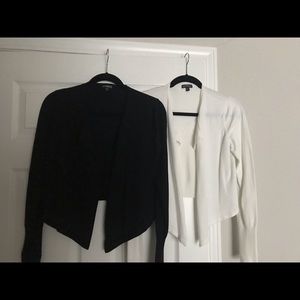 Two EXPRESS sweaters (black and white)